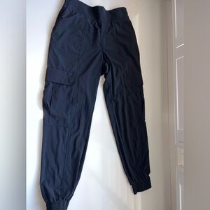 Athleta Black Track Pants Tapered Stretchy Joggers